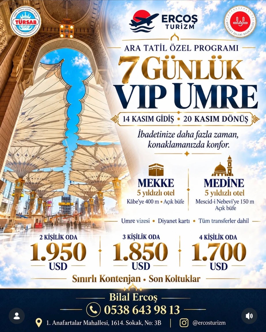 7 Günlük VIP Umre afişi